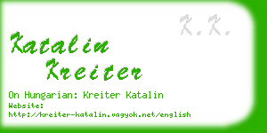 katalin kreiter business card